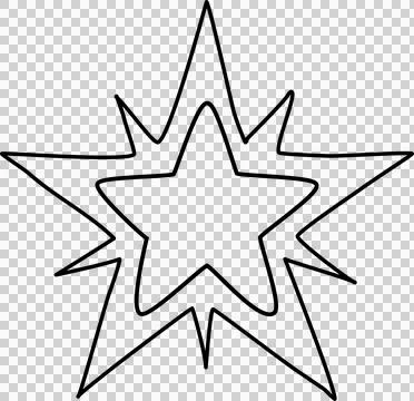 Hand drawn star Stock Photos