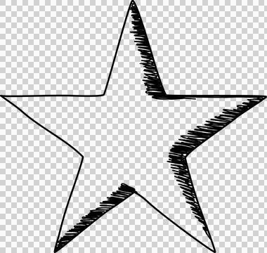 Hand drawn star Stock Photos