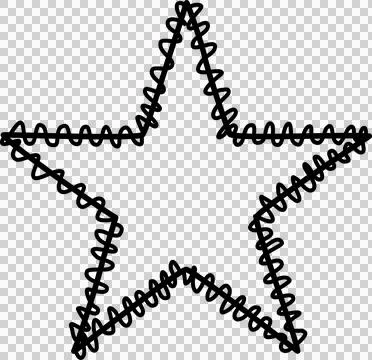 Hand drawn star Stock Photos