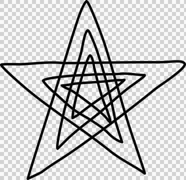 Hand drawn star Stock Photos