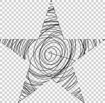 Hand drawn star Stock Photos