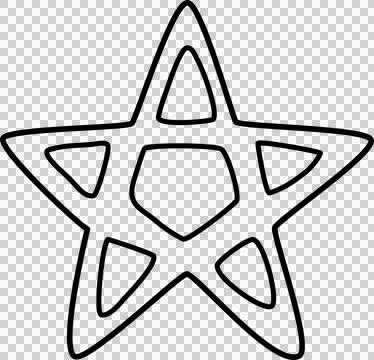 Hand drawn star Stock Photos