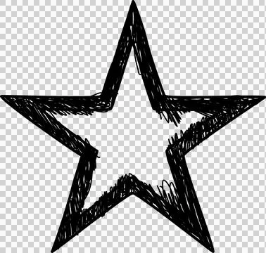 Hand drawn star Stock Photos