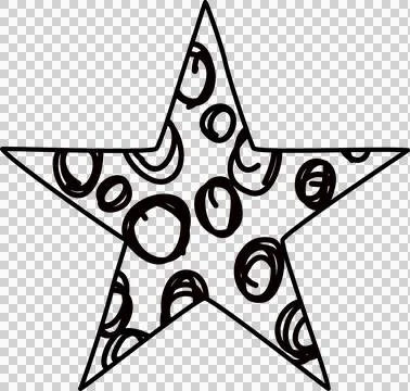 Hand drawn star Stock Photos