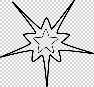 Hand drawn star Stock Photos