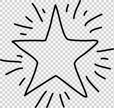 Hand drawn star Stock Photos