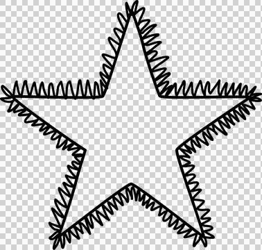 Hand drawn star Stock Photos