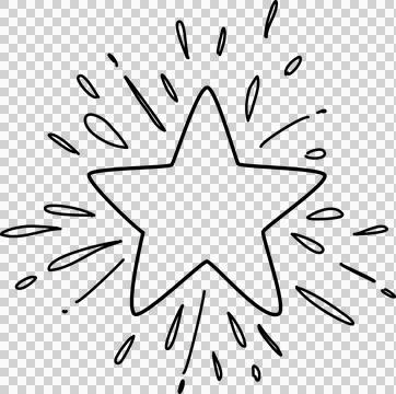 Hand drawn star Stock Photos
