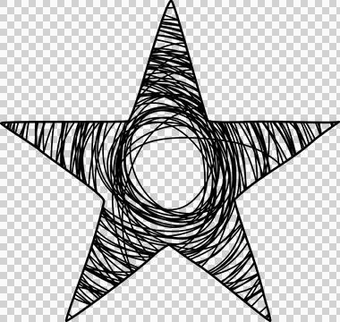 Hand drawn star Stock Photos
