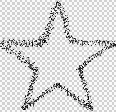 Hand drawn star Stock Photos