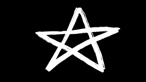 Hand drawn star shape in sketch doodle style. Stock Footage 282711136