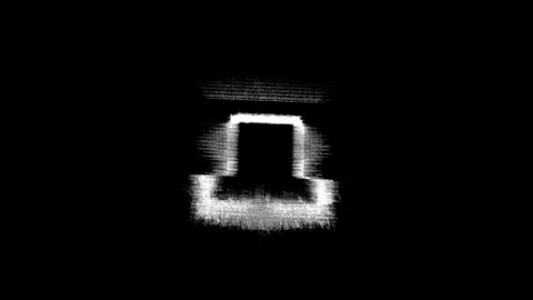 Hand-Drawn Stop Motion Glitch Geometric Shapes Overlay Stockbeeldmateriaal 344033310