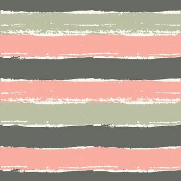 Hand Drawn Striped Seamless Pattern Stock Illustration