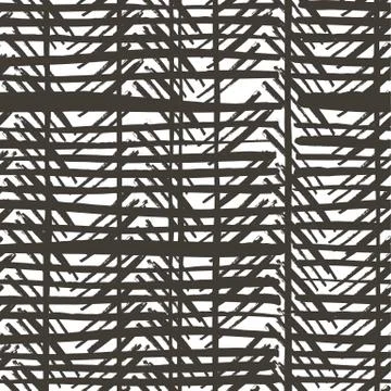 Hand drawn stripes pattern. Seamless vector design. Stock Illustration