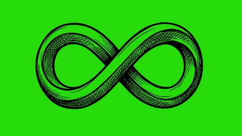 Hand drawn style infinity symbol loop animation Vídeos de archivo 331941450