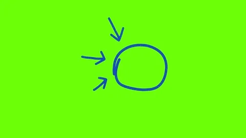 Hand-Drawn Style Objects on Green Screen – Animated Doodle Elements Stock Footage 314125015