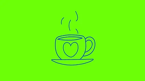 Hand-Drawn Style Objects on Green Screen – Animated Doodle Elements Stock Footage 314125023