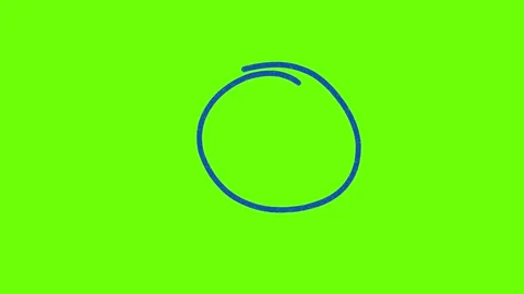 Hand-Drawn Style Objects on Green Screen – Animated Doodle Elements Stock Footage 314125027