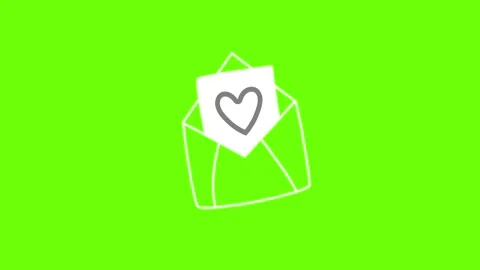 Hand-Drawn Style Objects on Green Screen – Animated Doodle Elements Stock Footage 314125039