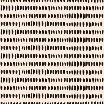 Hand Drawn Style Seamless Pattern Stock Illustration