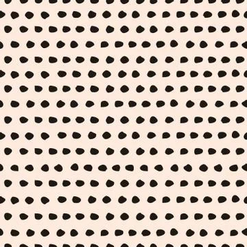 Hand Drawn Style Seamless Pattern Stock Illustration