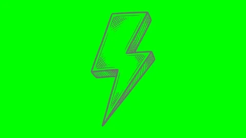 Hand drawn style thunder flash illumination Stock Footage 335878281