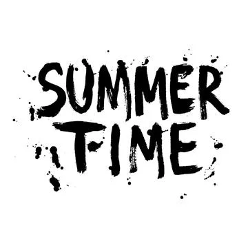 Hand drawn Summer Time T-shirt. Vector Illustration. This illustration can be Stock Illustration