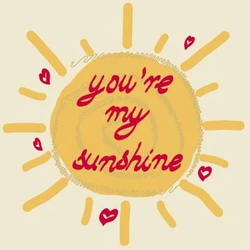 Hand drawn Sun Stock Illustration