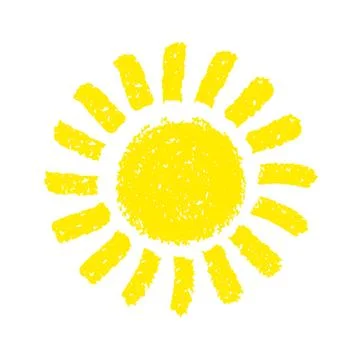 Hand Drawn Sun Stock Illustration
