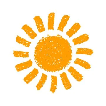 Hand Drawn Sun Stock Illustration