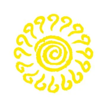 Hand Drawn Sun Stock Illustration