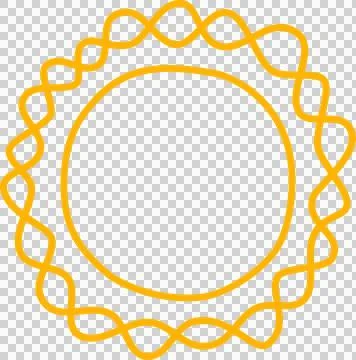 Hand drawn sun Stock Illustration