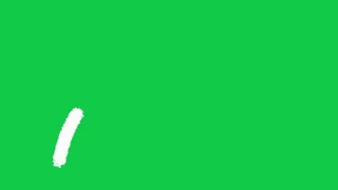 Hand Drawn Swirling Line Trail 2D Animation Overlay on Green Screen Stock Footage 336578871