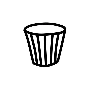 Hand drawn tableware or kitchenware. Vector cups Stock Illustration