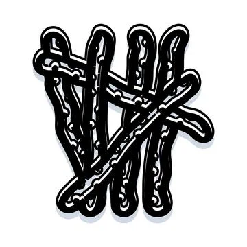 Hand drawn tally marks counting score concept Stock Illustration