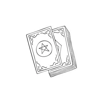 Hand-drawn Tarot card deck. Occult and alchemy symbolism. Magic occult card.. Stock Illustration
