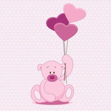 Hand drawn teddy bear Stock Illustration