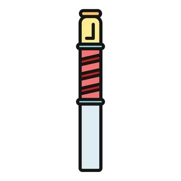 Hand drawn telescope seeing distant objects and exploring Stock Illustration