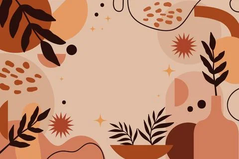 Hand drawn terracotta background Stock Illustration