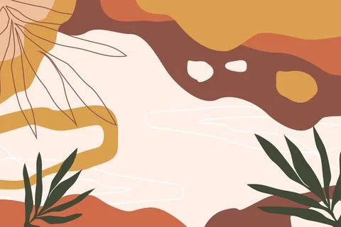 Hand drawn terracotta background vector Stock Illustration