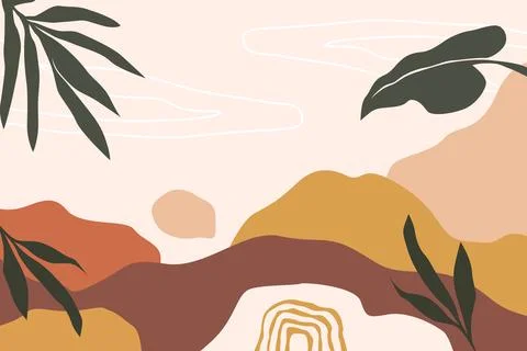 Hand drawn terracotta background vector Stock Illustration