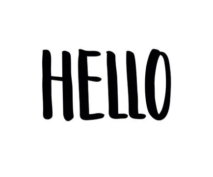 Hand drawn text Stock Illustration
