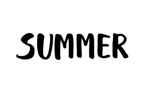 Hand drawn text Stock Illustration