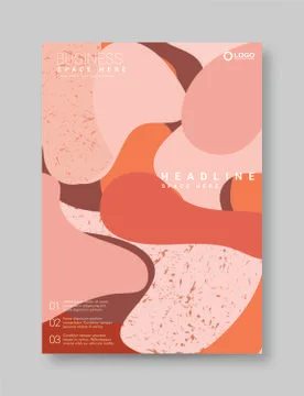 Hand drawn texture posters. Abstract doodle banners with modern trendy geometric Stock Illustration
