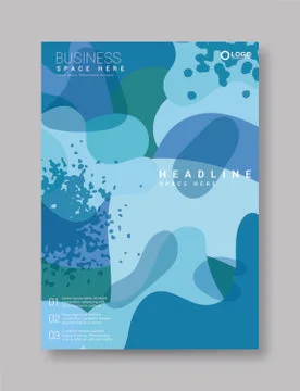 Hand drawn texture posters. Abstract doodle banners with modern trendy geometric Stock Illustration