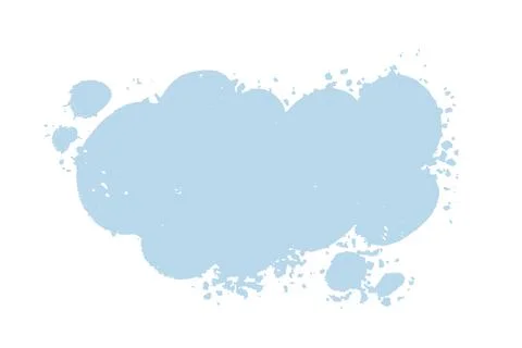 Hand drawn textured speech bubble background. Cloud shape backdrop. Call ou.. Stock Illustration