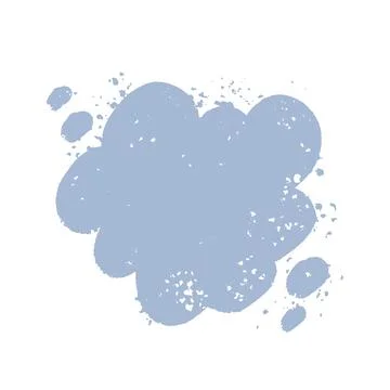 Hand drawn textured speech bubble background. Cloud shape backdrop. Call ou.. Stock Illustration