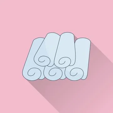 Hand drawn Thai massage and spa design elements. Stock Illustration