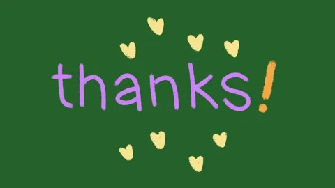 Hand-Drawn Thanks Text Animation with Floating Hearts | Grateful 2D Animation  Stock Footage 329940706