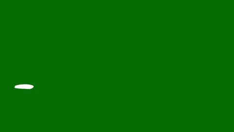 Hand-Drawn Thick White Underline Animation on Green Screen Stock Footage 320355785